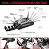 Kit de réparation vélo 16-en-1 Multitool Sacoche de selle Voir les images du produit 2