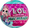 A spherical toy packaging with a mermaid theme. Voir les images du produit