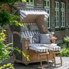 Strandkorb-Set - bene living - Schaalsee Teak - PE grau - Produktbild-Vorschau 17