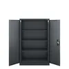 An empty metal cabinet with its doors open. Produktbild-Vorschau