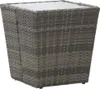 vidaXL Beistelltisch Grau 41,5x41,5x43 cm Poly Rattan und Produktbild-Vorschau 6