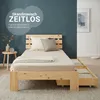 Homestyle4u Holzbett 90x200 mit Schubladen Natur Einzelbett Produktbild-Vorschau 8