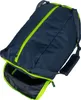 A navy blue duffel bag with lime green accents is shown from a slightly elevated angle, with one compartment open. Náhľad obrázku produktu
