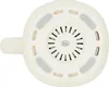 The underside of a cream-colored kitchen appliance, possibly a blender or food processor, is shown against a white background. It features a central ventilation grille with a "Q.C. PASSED" sticker and several non-slip rubber feet. Podgląd zdjęcia produktu