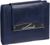 schicke Geldbörse Damen Leder Portemonnaie LEMONDO, blau Produktbild-Vorschau 1
