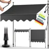 tillvex markýza na balkon 400 cm antracitová markýza s Náhled obrázku produktu 1