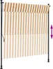 vidaXL Vonkajšia roleta oranžová a biela 200x270 cm látka a Náhľad obrázku produktu 9