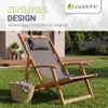 Leżak JUSKYS® Tavira w kolorze antracytowym – składany, z Podgląd zdjęcia produktu 7