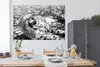 MuchoWow® Poster Baby Gepard in der Savanne - schwarz und Produktbild-Vorschau 3