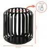 1.10 Metall Windlicht VIKI rund / schwarz - 2er Set - Produktbild-Vorschau 2