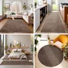 Collage of four images showing different room settings with rugs. Produktbild-Vorschau