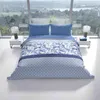 Renforce Bettwäsche Set 3tlg 200x200 cm und 80x80 cm Blau Produktbild-Vorschau 2
