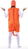 A person wearing an orange costume with a tail and hood, viewed from the back. Anteprima dell’immagine prodotto