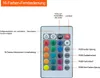 A remote control for a 16-color LED light system, with labels in German indicating button functions. Produktbild-Vorschau