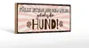 Holzschild Spruch 27x10cm fällt etwas aus dem Mund gehört Produktbild-Vorschau 1