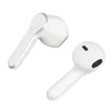 Two white wireless earbuds are shown against a white background. Podgląd zdjęcia produktu