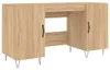vidaXL Schreibtisch Sonoma-Eiche 140x50x75 cm Holzwerkstoff Produktbild-Vorschau 1