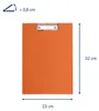MAUL Klemmbrett A4 Hochformat Karton Folie orange Produktbild-Vorschau 2