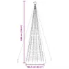 vidaXL Choinka LED z kolcami 1534 LED ciepła biel 500 cm Podgląd zdjęcia produktu 7