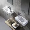Lavabo rettangolare in Vetroceramica bianca su piano 40x22 Anteprima dell’immagine prodotto 5