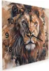 Wanduhr aus Glas mit Motiv Löwe Porträt- 30 x 30 cm - inkl. Produktbild-Vorschau 2