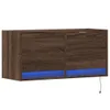 vidaXL TV-Wandschrank mit LED-Leuchten Braun Eichen-Optik Produktbild-Vorschau 3
