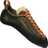 Schnür-Kletterschuh "Mythos Eco" von La Sportiva in braun und orange mit Gummisohle und atmungsaktivem Obermaterial. Náhľad obrázku produktu