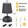 ZMH Lampe de chevet Set de 2 lampes de table avec câble - Voir les images du produit 4
