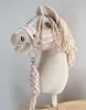 Set per cavallo giocattolo: Testiera A3 con pelo bianco + Anteprima dell’immagine prodotto 1
