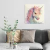 DEQORI Hybrid Leinwand Bild 50x50 cm 'Magische Mähne' Produktbild-Vorschau 3