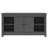The Living Store TV-Schrank Grau 103x36,5x52 cm Massivholz Produktbild-Vorschau 3
