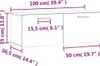 vidaXL Szafka ścienna biała 100x36,5x35 cm materiał Podgląd zdjęcia produktu 8