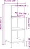 vidaXL Sideboard Weiß 34,5x32,5x90 cm Holzwerkstoff Produktbild-Vorschau 8