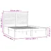 vidaXL Massivholzbett 120x200 cm -  Betten & Bettgestelle Produktbild-Vorschau 7