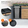 ML-Design box na odpadky se stříškou na květináč pro 4 koše Náhled obrázku produktu 5