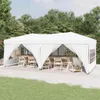 vidaXL Párty stan skládací s bočními stěnami bílý 3x6 m Náhled obrázku produktu 2