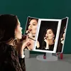 Skládací LED zrcátko na líčení, kompaktní zrcátko na líčení Náhled obrázku produktu 12