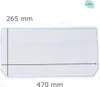 Kühlschrank Einlegeboden - Klarglas 4 mm - 2 abgeschrägte Produktbild-Vorschau 1