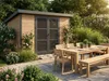 WPC Gartenhaus Modell FineLine 8,4 m² Teak Produktbild-Vorschau 2