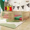 OKWISH Lit Enfant 140x200 cm - Lit Sécurisé Avec Barrières Voir les images du produit 3