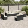 The Living Store 12-tlg. Garten-Sofagarnitur mit Kissen Produktbild-Vorschau 2