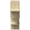 vidaXL Nástenná polica Sonoma dub 124,5x18x60,5 cm materiál Náhľad obrázku produktu 5
