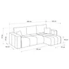 Idohome – Canapé d'angle moderne avec fonction couchage et Voir les images du produit 6