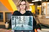 MuchoWow® Laptop Aufkleber Sticker Cover Schnee - Wald - Produktbild-Vorschau 5