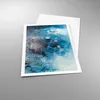 Poster - Poster ohne Rahmen - Abstraktion Blau Schwarz - Produktbild-Vorschau 3