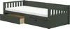 FURNLUX Kinder Einzelbett Viggo Grün 90x200cm / Hauptfarbe: Produktbild-Vorschau 2