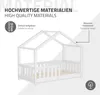 ML-Design Kinderbett Hausbett 70x140 cm Weiß mit Matratze Produktbild-Vorschau 7
