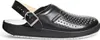 A black Abeba clog shoe is shown from the side against a white background. Produktbild-Vorschau
