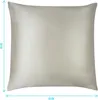 Aspero Seiden Kissenbezug 80x80 cm Produktbild-Vorschau 2