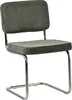 Lot de 2 chaises cantilever en velours côtelé vert kaki Voir les images du produit 11